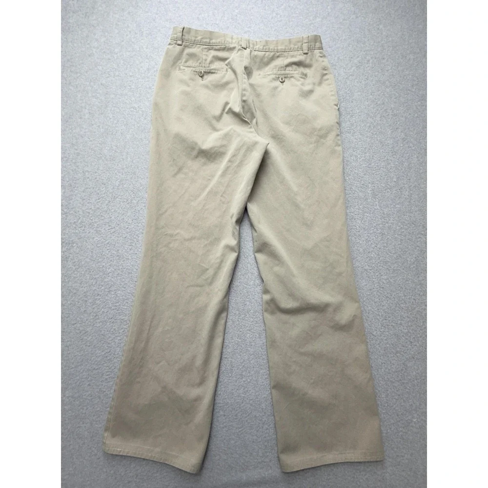 J.Crew Pants Mens 34x30 Beige Bootcut Chino Regular Fit Casual Vtg - Picture 13 of 16